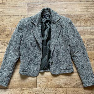 Herringbone wool blazer, Signature by Larry Levine, 2P